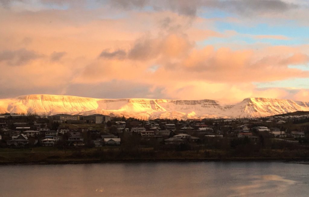 Esja, a gorgeous mountain that can be seen from Reykjavík, Iceland